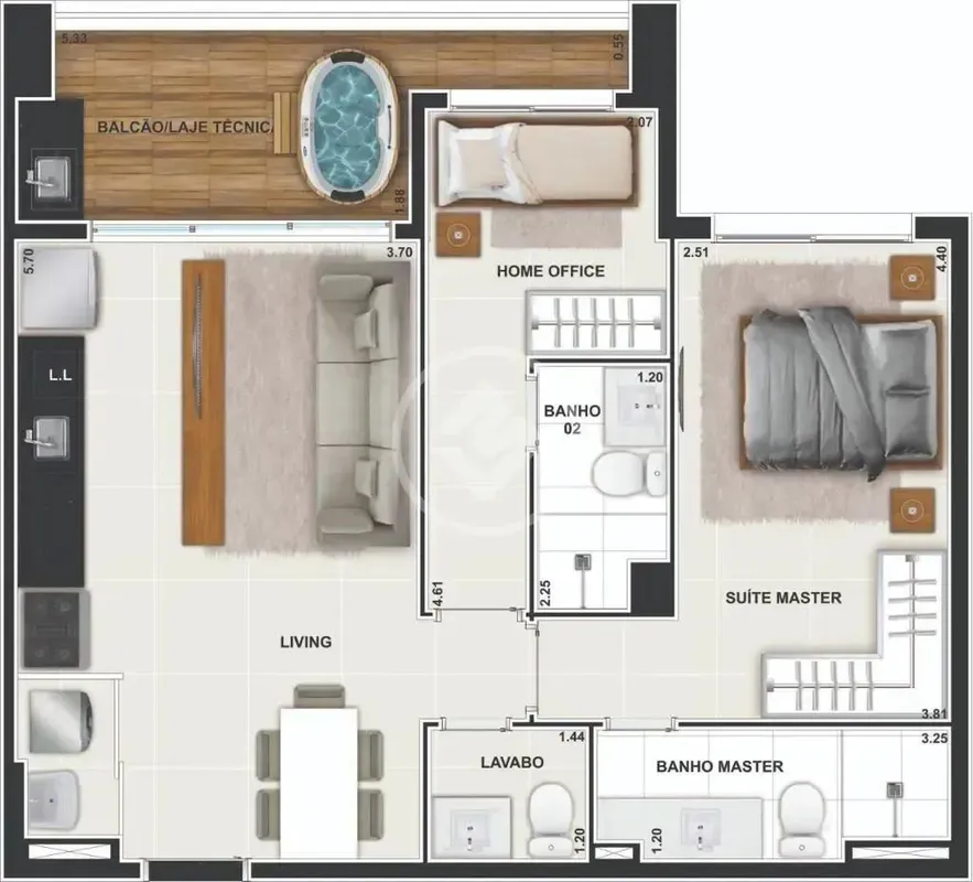 ? HUB COMPACT LIFE BY CITYApto. 2808?? R. T-55, 344 - St. Bueno, Goiânia - GO?? ...