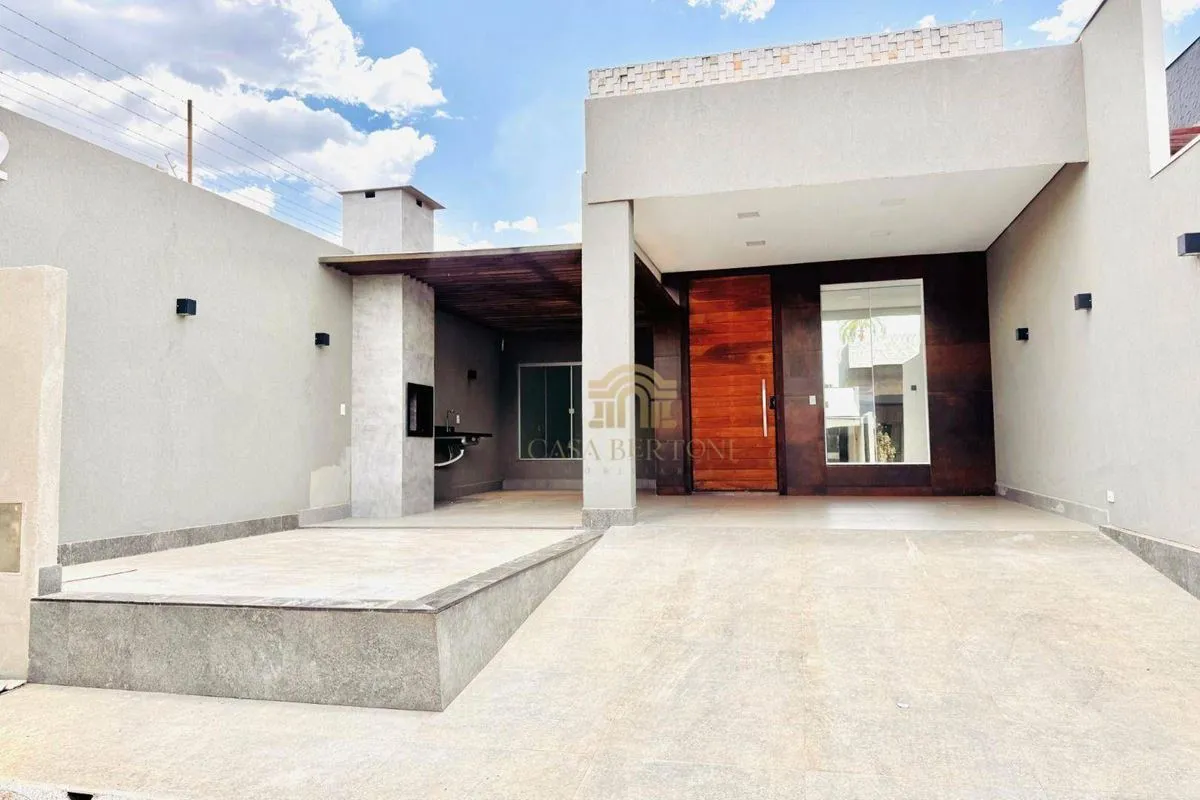 CASA NOVA MODERNA GUARÁ PARK LOTE 260M² 3 QUARTOS CHURRASQUEIRA ESTILO AMERICANO...