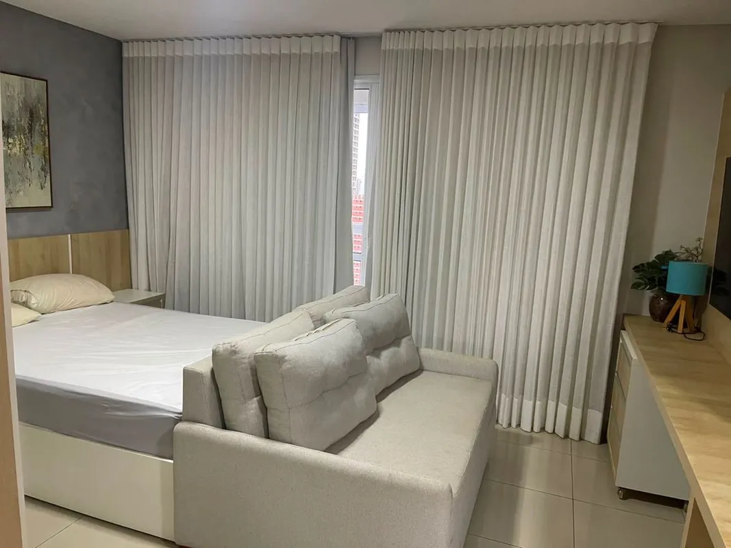 Charmoso flat totalmente mobiliado, com 36 m², pensado para quem busca praticida...