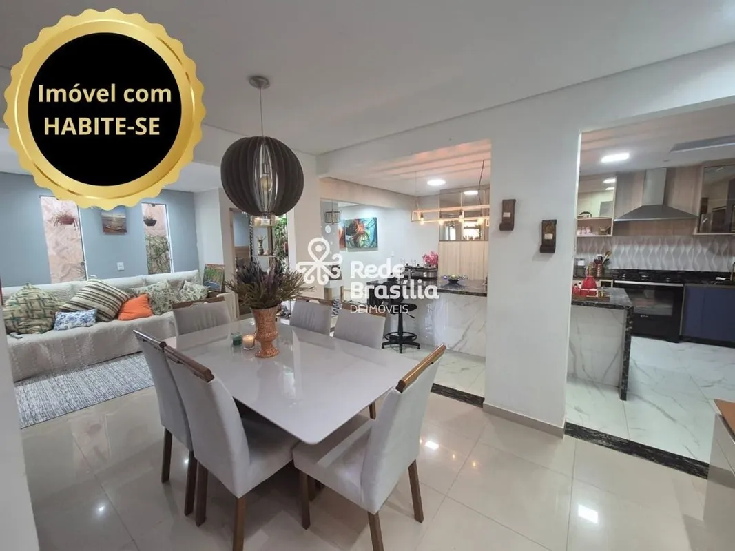 Casa à venda com Habite-se no Condomínio Solar de Brasília - Quadra 3Aceita fina...