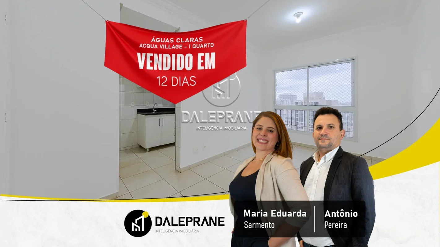 DALEPRANE INTELIGÊNCIA IMOBILIÁRIA VENDEAPARTAMENTO DE 1 QUARTO – RESIDENCIAL ÁG...
