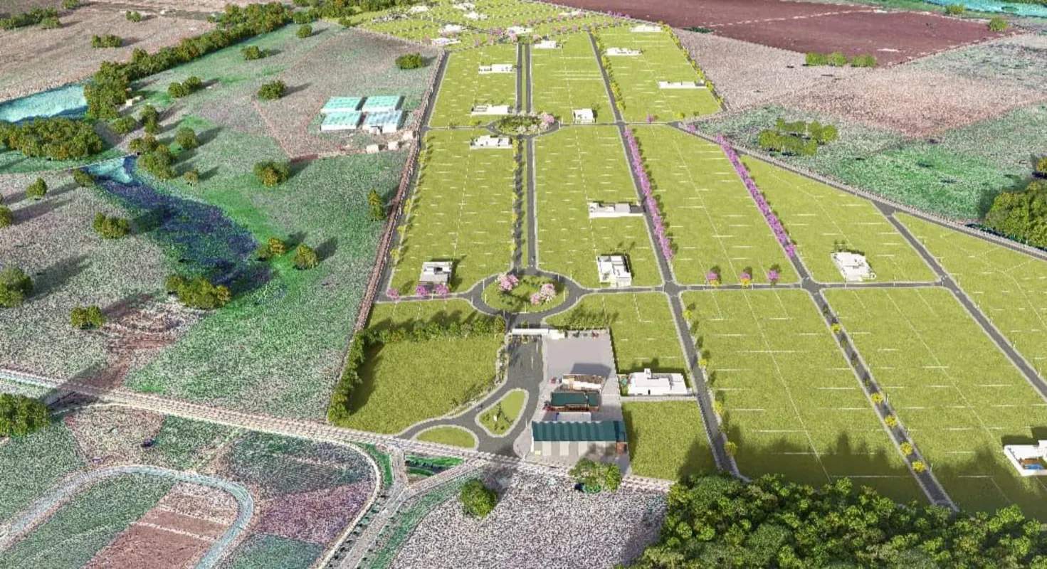 Um condomínio fechado com lotes de 1.250m² a 1.788m² feitos na medida certa entr...