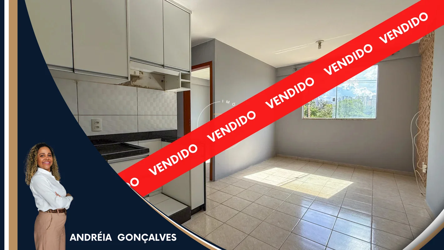 AJF IMÓVEIS – VENDE MIRANTE PARK - ÁGUAS CLARAS :O IMÓVEL:- 2 QUARTOS - 01 BANHE...