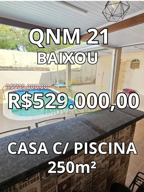 CASA A VENDA NA QNM 21 CEILÂNDIA SULR$529.000,00A IMÓVEIS BSB disponibiliza esta...