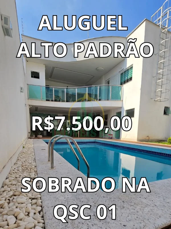 ?? VOCÊ NÃO VAI ENCONTRAR OUTRO SOBRADO COMO ESTE NA QSC 01! ????? Aluguel: R$ 7...