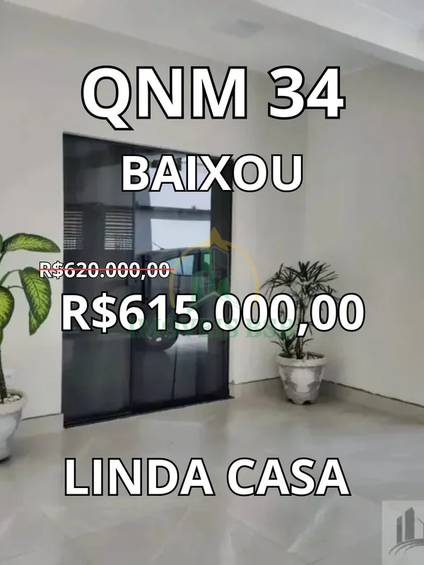 A IMÓVEIS BSB disponibiliza para vendaExcelente casa NA QUADRA QNM 34 M NORTE TA...