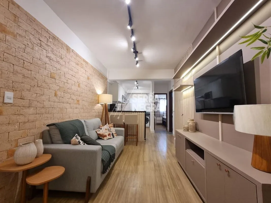 - Área privativa: 52m²- 02 Quartos (01 com cama de casal - outro com cama de sol...