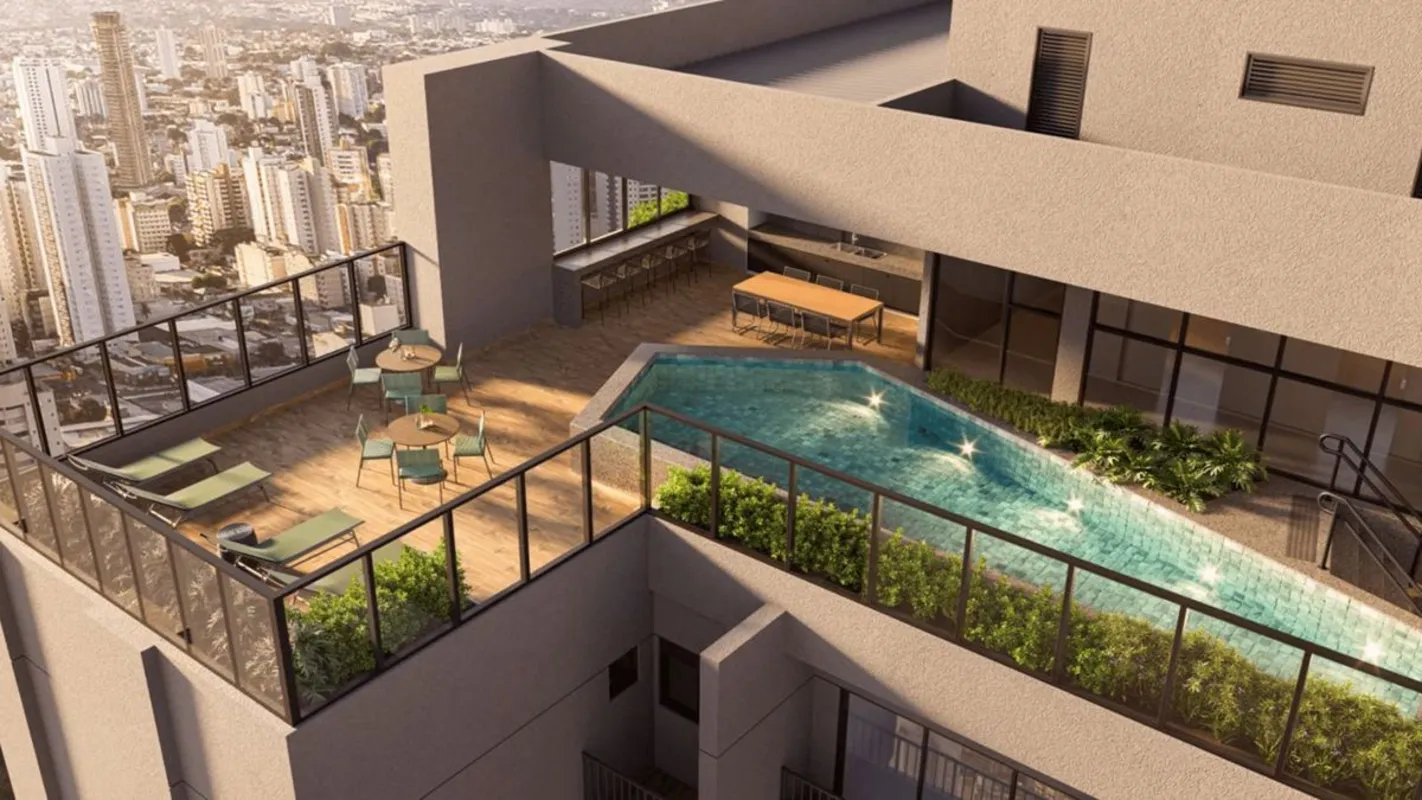 Unidade 1202B Origyn Bueno Unidade de 72,83m2 1 vaga de garagem 2 suítes + lavab...