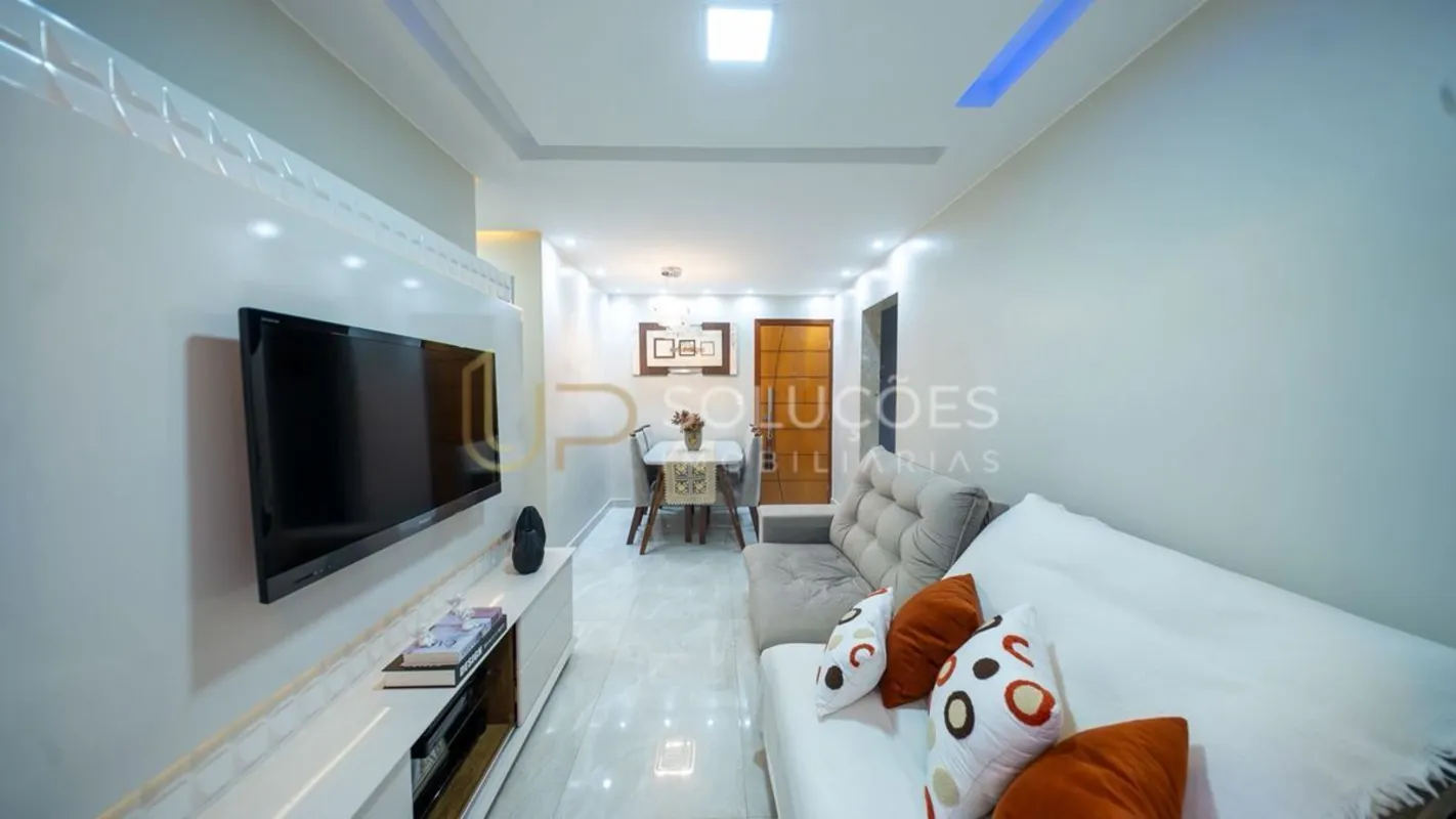 2 Quartos | Planejados | Varanda | 54m² | 1º Andar | Vaga Coberta | Sobradinho Q...