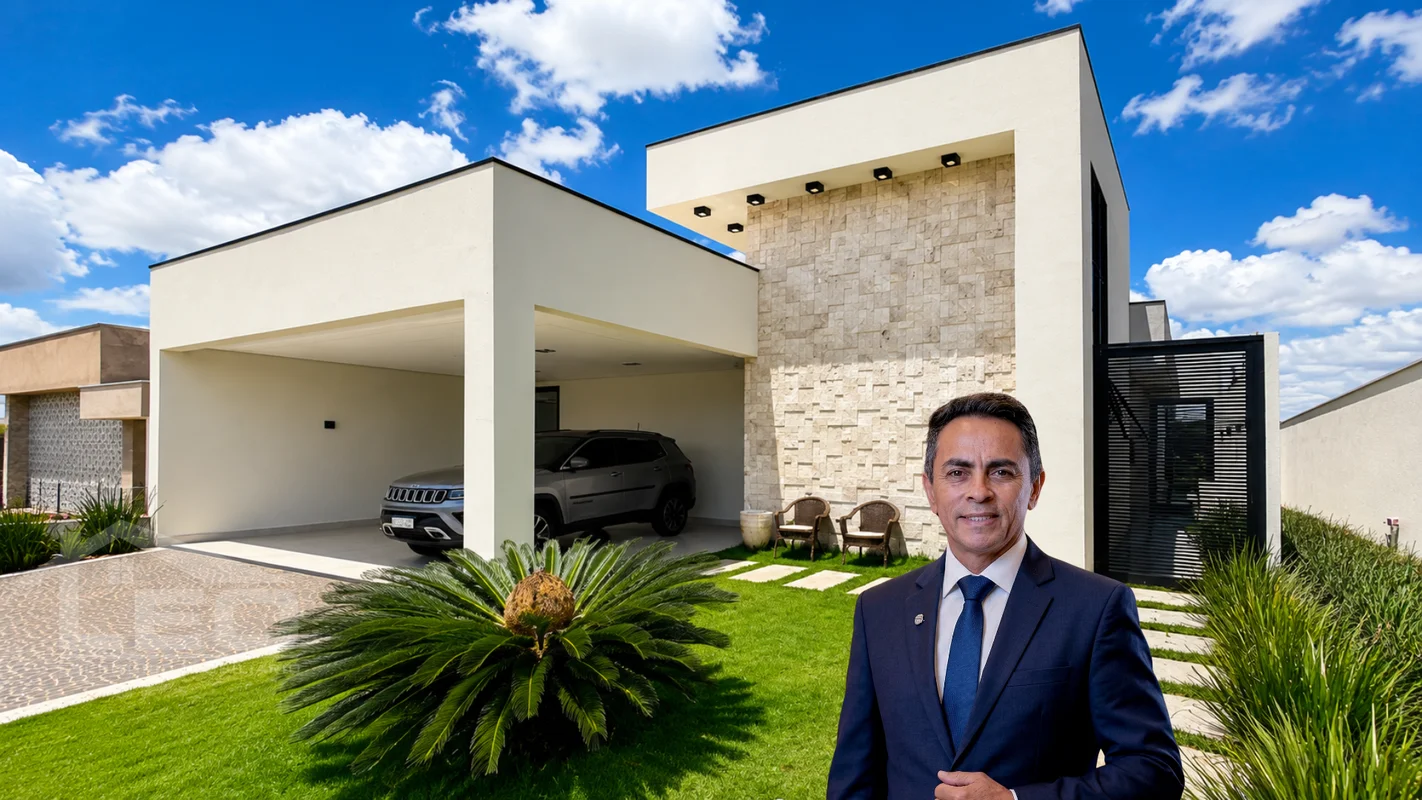 endo linda casa em condomínio na Rua JK.Casa térrea em lote de 400 m², com pé-di...