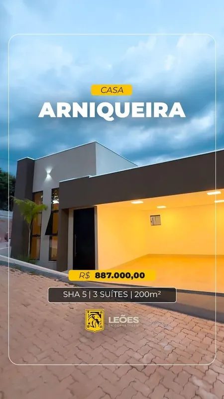 LEÕES DA CORRETAGEM VENDE O IMÓVEL QUE VOCÊ PROCURACASA ALTO PADRÃO EM ARNIQUEIR...