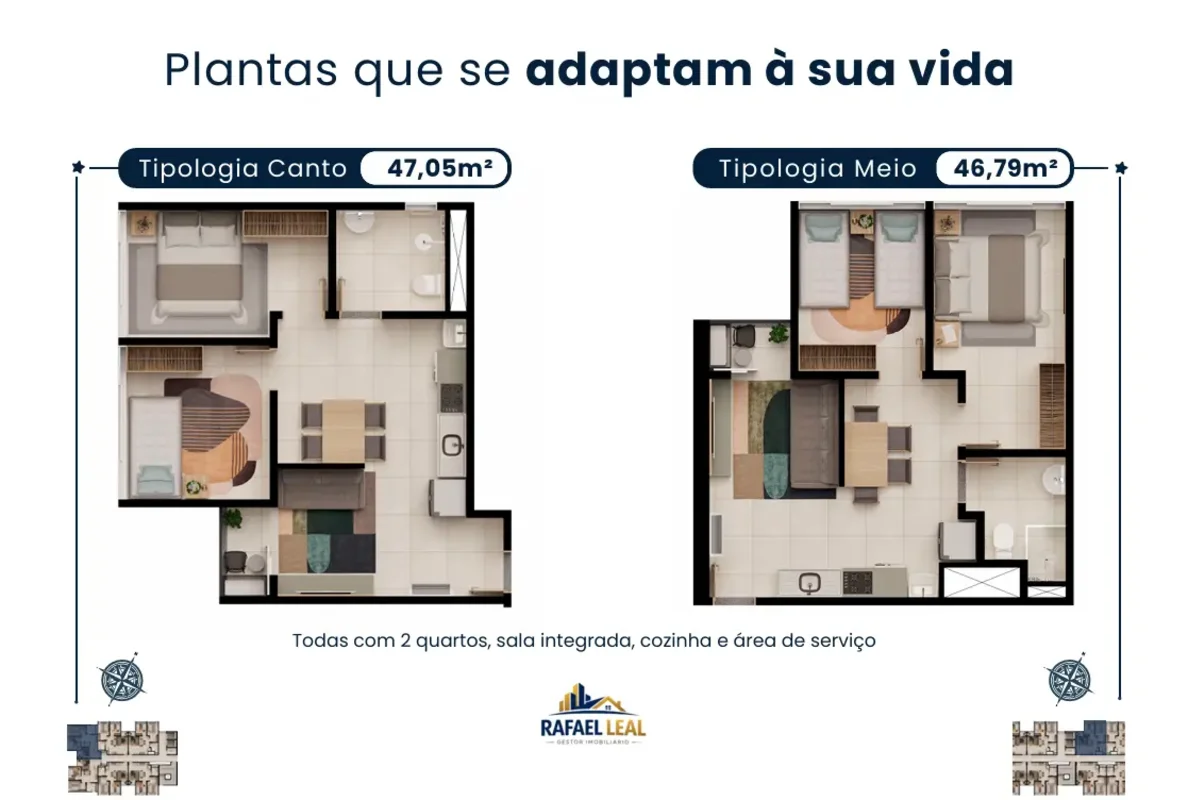 ?? Residencial Aquarius – 2 Quartos em Sobradinho com Subsídio e ITBI IsentoCons...