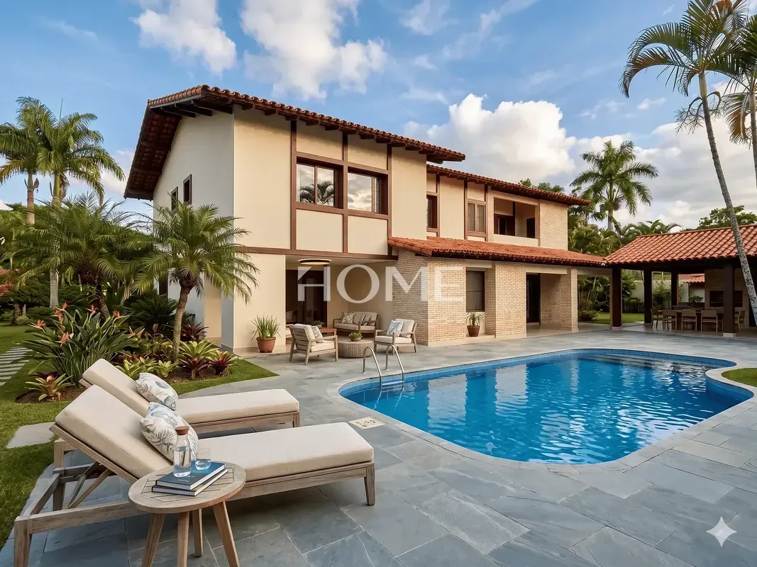 HOME VENDE COM EXCLUSIVIDADE:SOBRADO IMPLANTADO EM TERRENO AMPLO, COMPOSTO POR:Á...