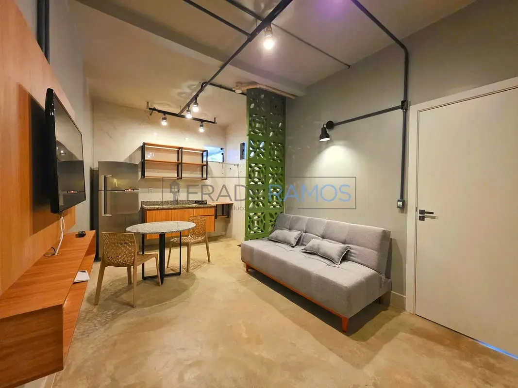 Apartamento novo, mobiliado, pronto para morar, com 1 quarto e excelente localiz...