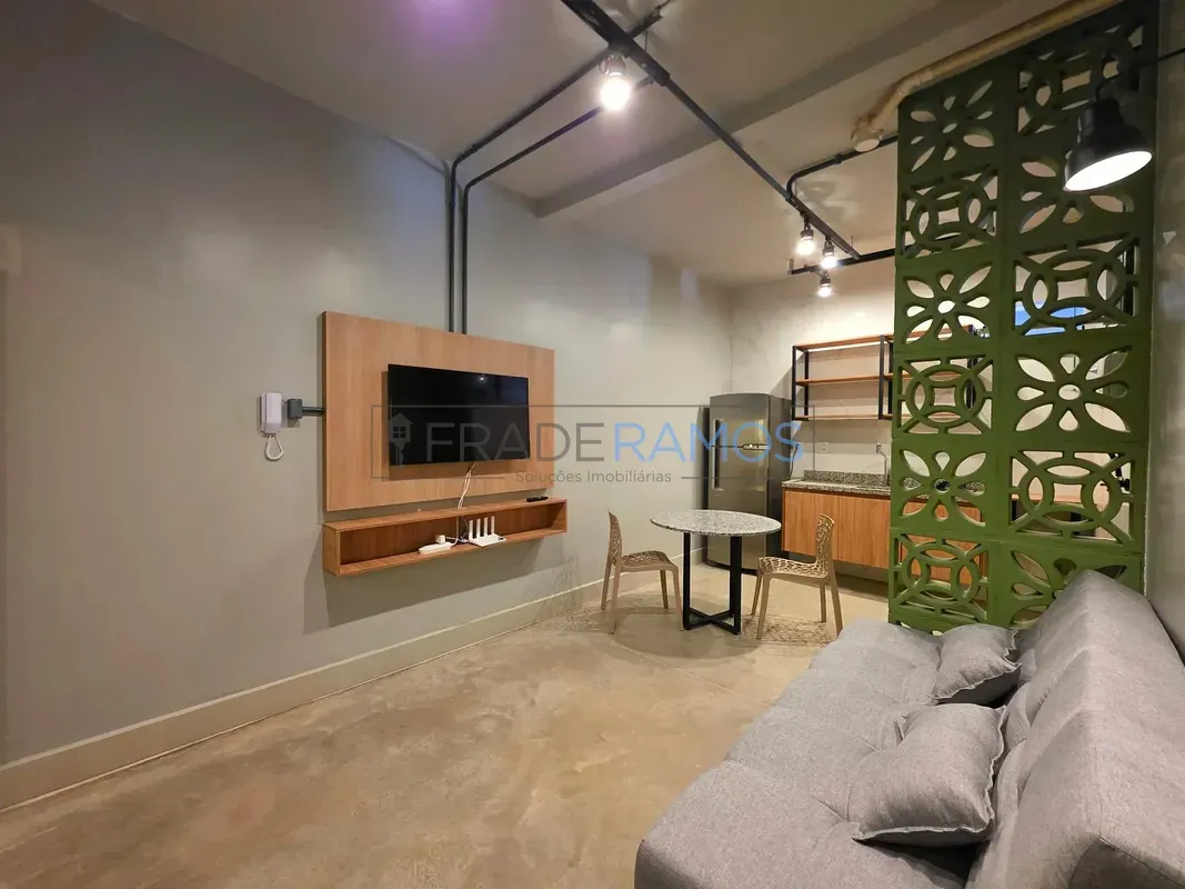 Apartamento novo, mobiliado, pronto para morar, com 1 quarto e excelente localiz...