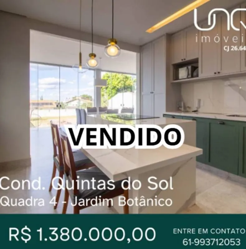Condominio Quintas do Sol - Casa ModernaUNQ VENDE COM EXCLUSIVIDADECESSÃO DE DIR...