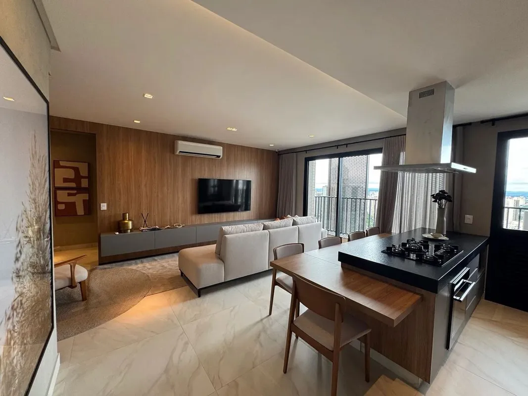 Apartamento mobiliado e decorado localizado no WTC bairro Setor Marista tem 106 ...