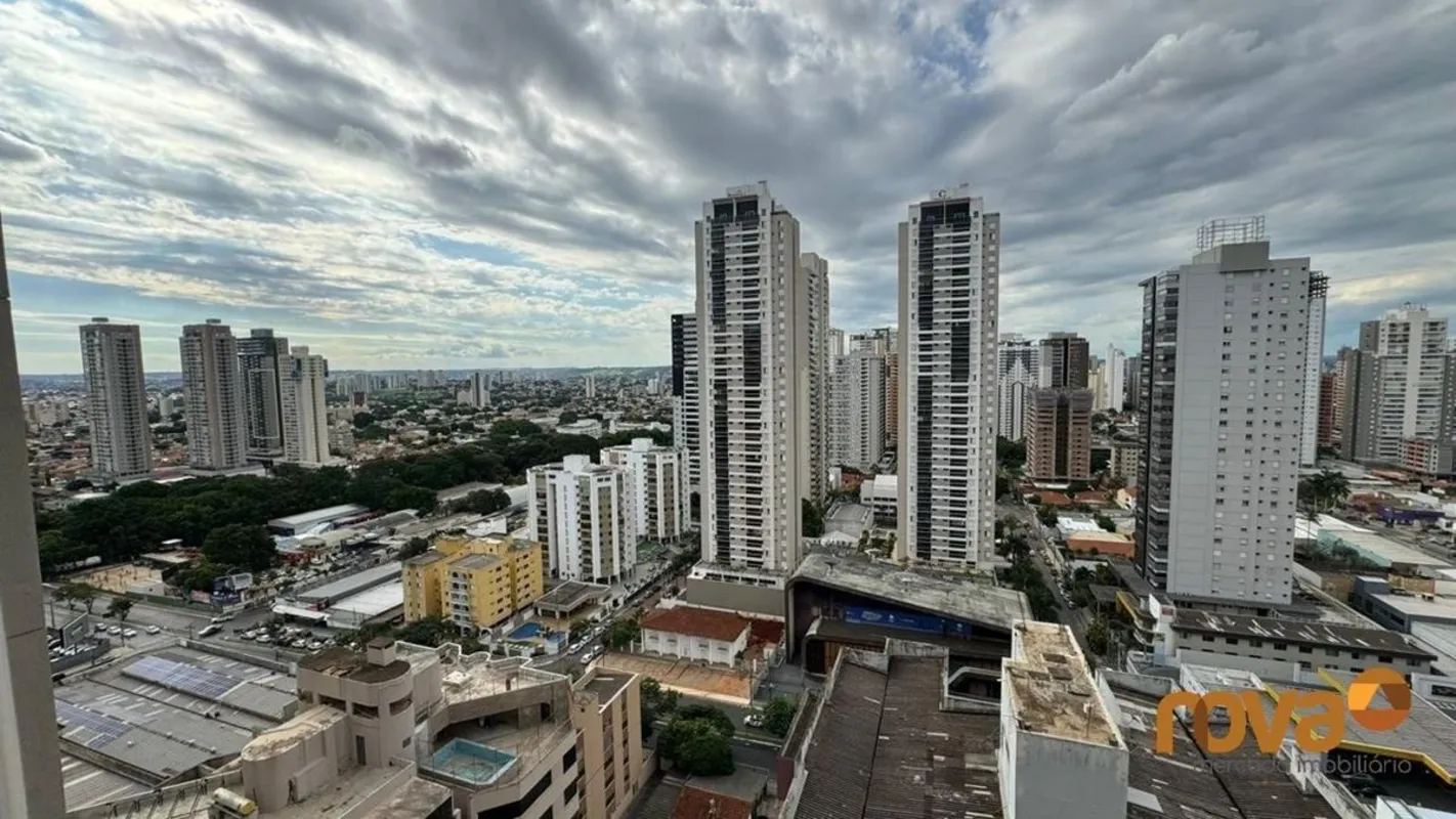 Apartamento 2 quartos sendo 1 suíte para alugar no setor Bueno, andar alto, vist...