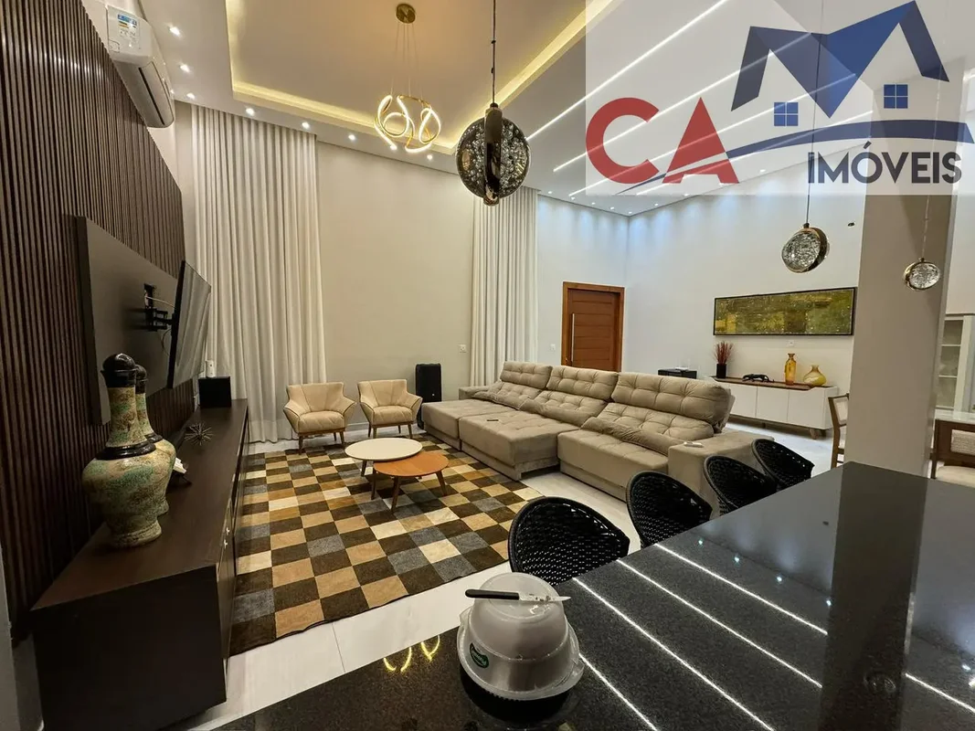 - 4 quartos sendo 3 suítes- sala com pé direito duplo- piscina - churrasqueira- ...