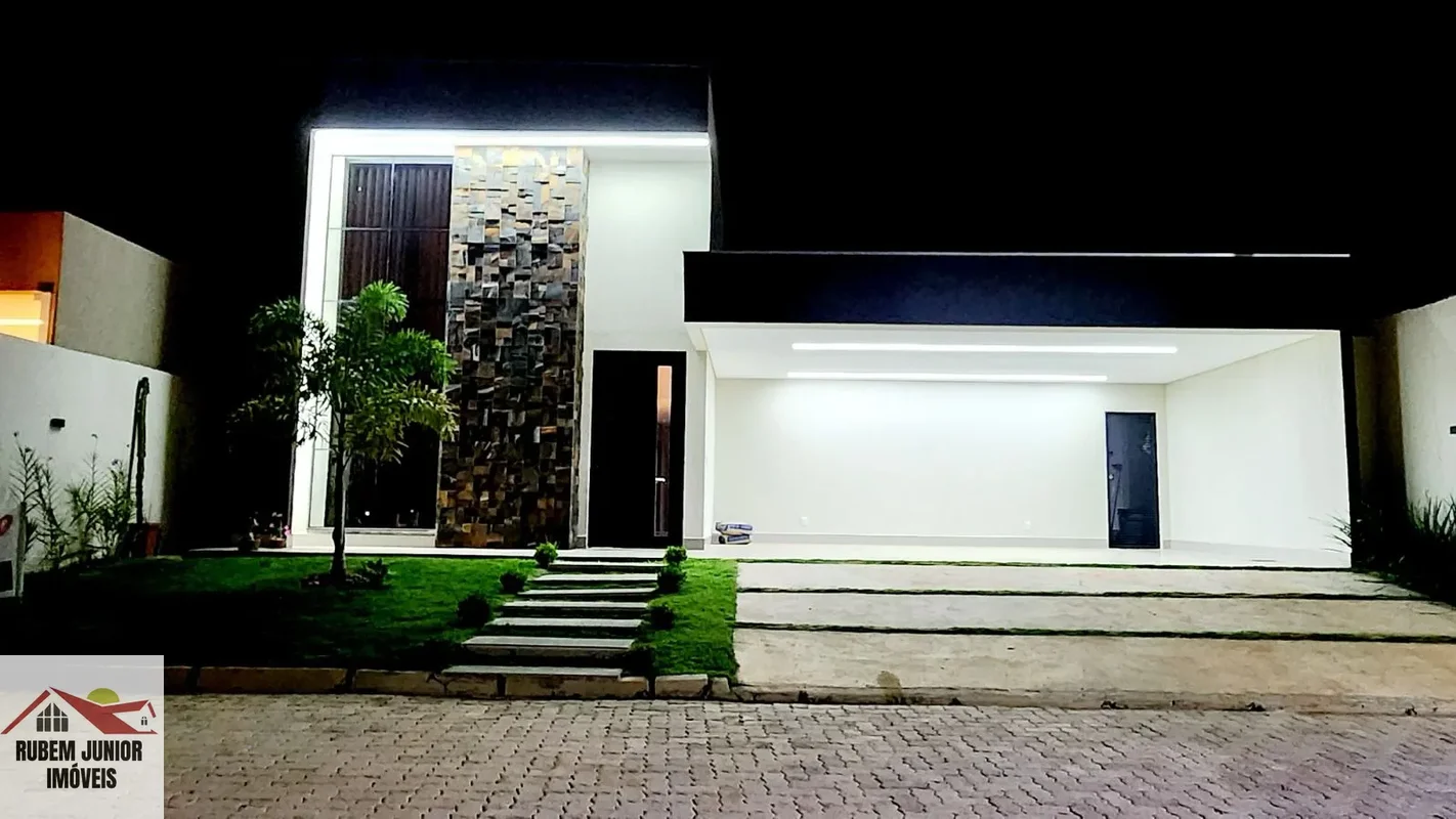 Casa Alto Padrão, Nova, Moderna, Fino Acabamento, com 3 Suítes, Condomínio Resid...