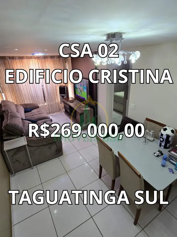 CSA 02 - EDIFÍCIO CRISTINA??R$ 269.000Se você busca conforto e praticidade, este...