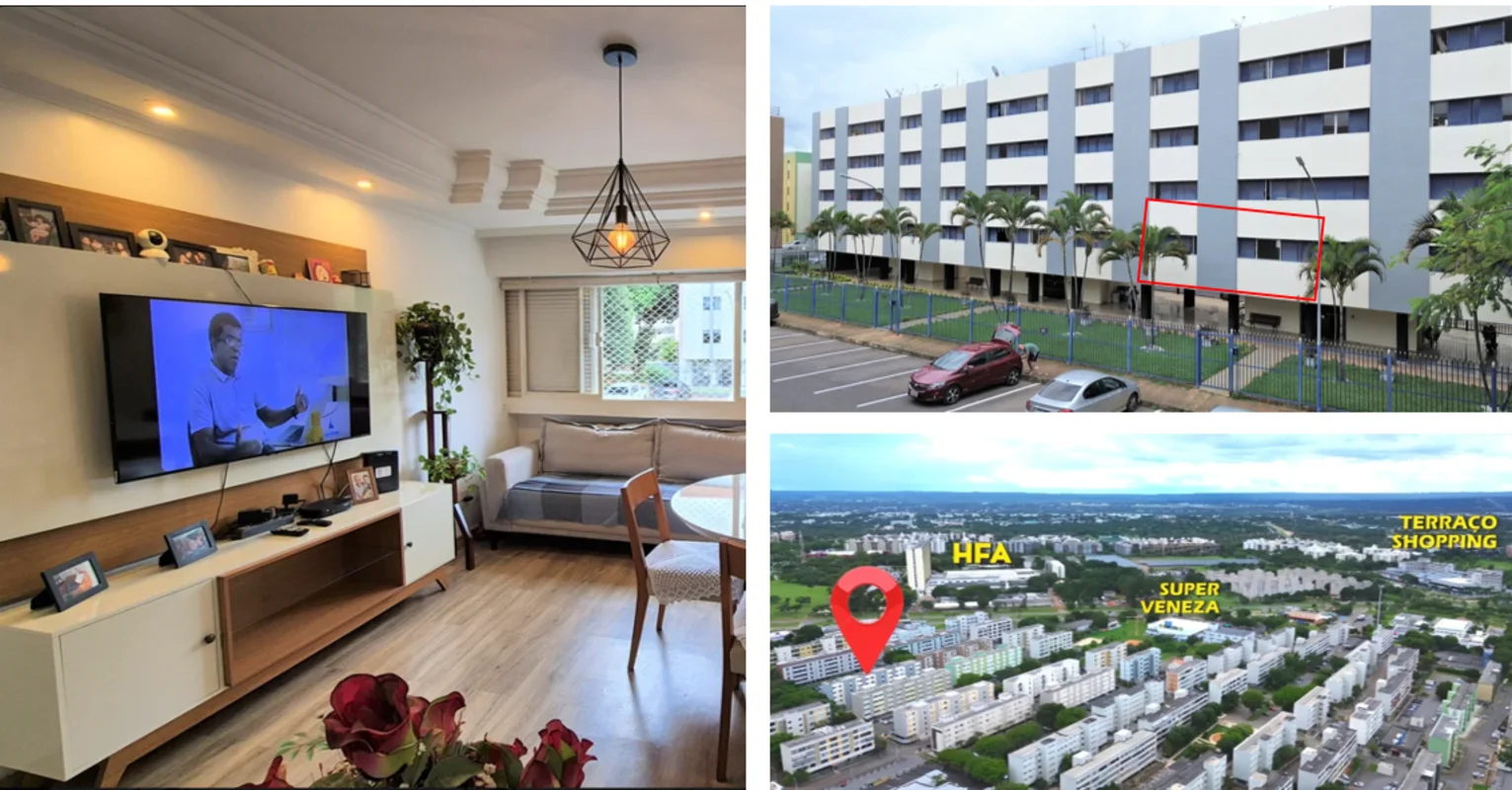 3 Quartos Reformado | Vista Livre | Área Verde | QD 1303 Cruzeiro NovoDescrição ...