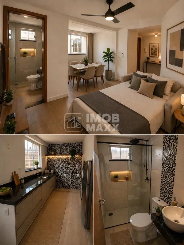 Raridade em Vicente Pires, apartamento 1 quarto com lazerRUA 08 - Ao lado do BRB...