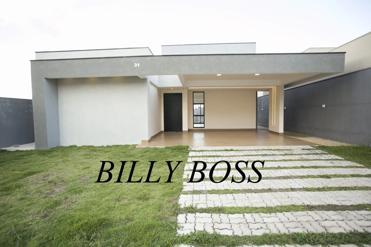 Casa Nova e ModernaSala de estar e sala de jantar (conceito aberto com cozinha a...