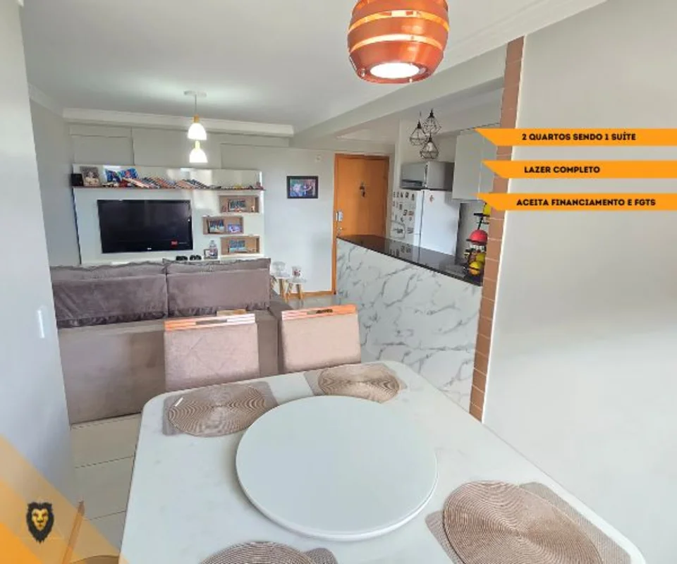 Apartamento de 2 quartos sendo 1 Suíte no Condomínio Viver Melhor - Samambaia Su...