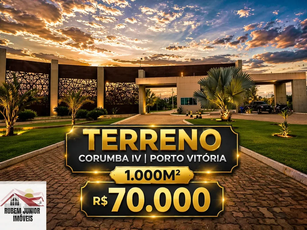 EXCELENTE OPORTUNIDADE – TERRENO NO CORUMBÁ IV | PORTO VITÓRIATerreno plano com ...