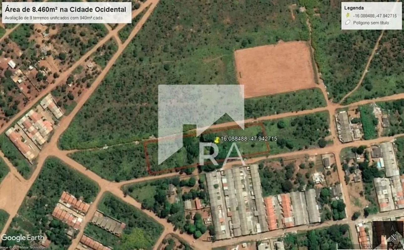 Excelente Terreno para Condomínio 8.460m² na Cidade OcidentalOportunidade imperd...
