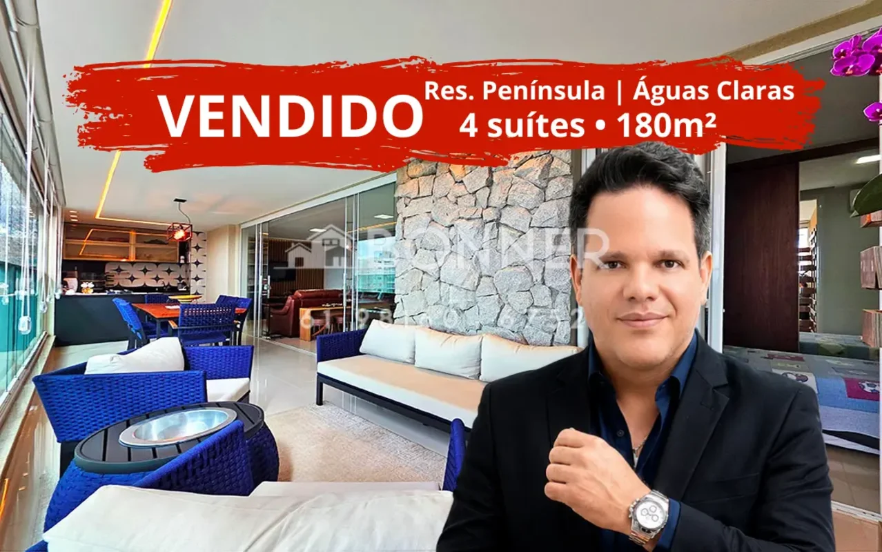 RES. PENINSULAAv. Araucárias | Águas ClarasVENDO APT 100% REFORMADO | ANDAR ALTO...