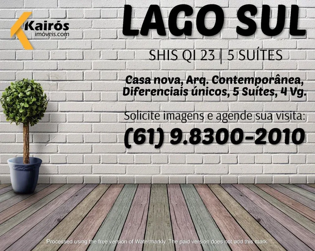 Casa nova, alto padrão, arquitetura contemporânea, 5 suítes, 4 garagens. Solicit...