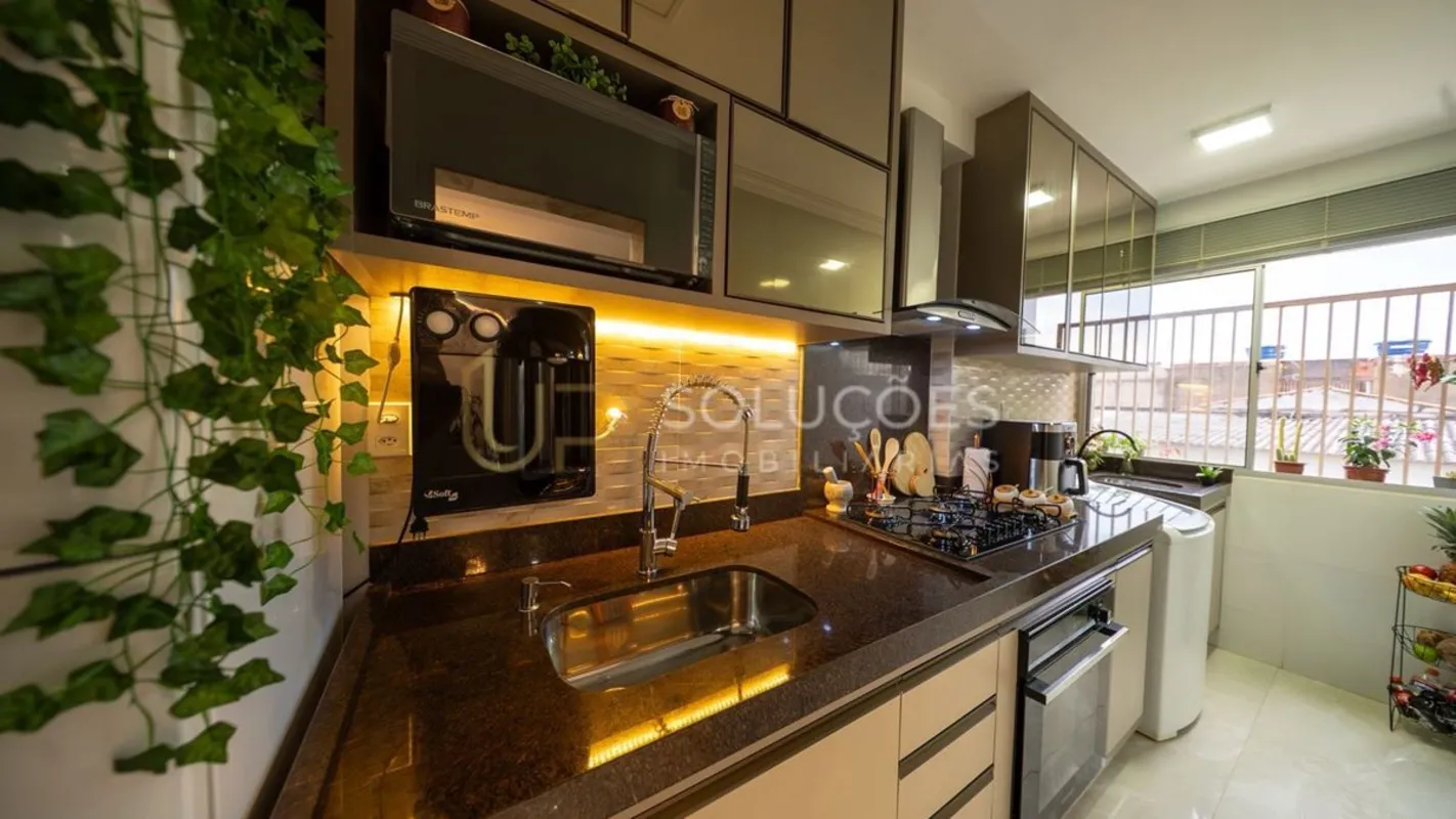 2 Quartos | Planejados | Varanda | 54m² | 1º Andar | Vaga Coberta | Sobradinho Q...