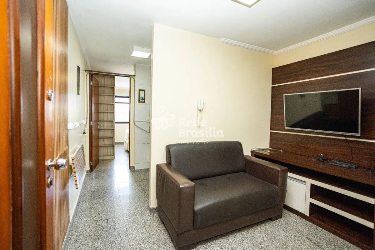 TH3076 -Shin Ca 05 Lago Norte Res. Solarium Center, Kitnet 01 quarto, 30m². Agen...