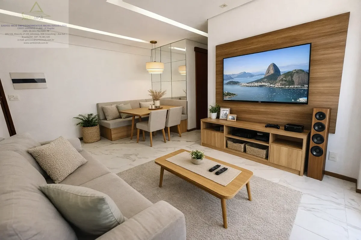  Apartamento de 2 quartos com suíte no Ed. Bordeaux – Alameda Gravata, QD 301, C...