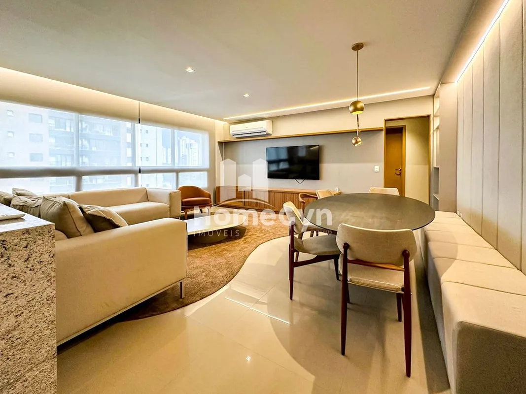  Apartamento mobiliado para locação no Edifício Full Bueno Goiânia Go. Excelente...