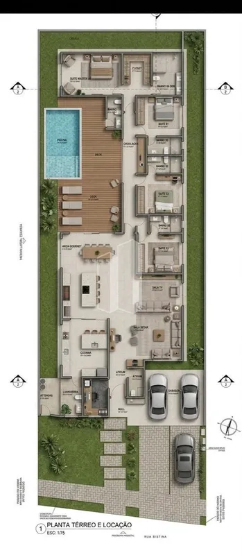 Casa térrea em fase final de obra, com entrega prevista para junho de 2026, com ...