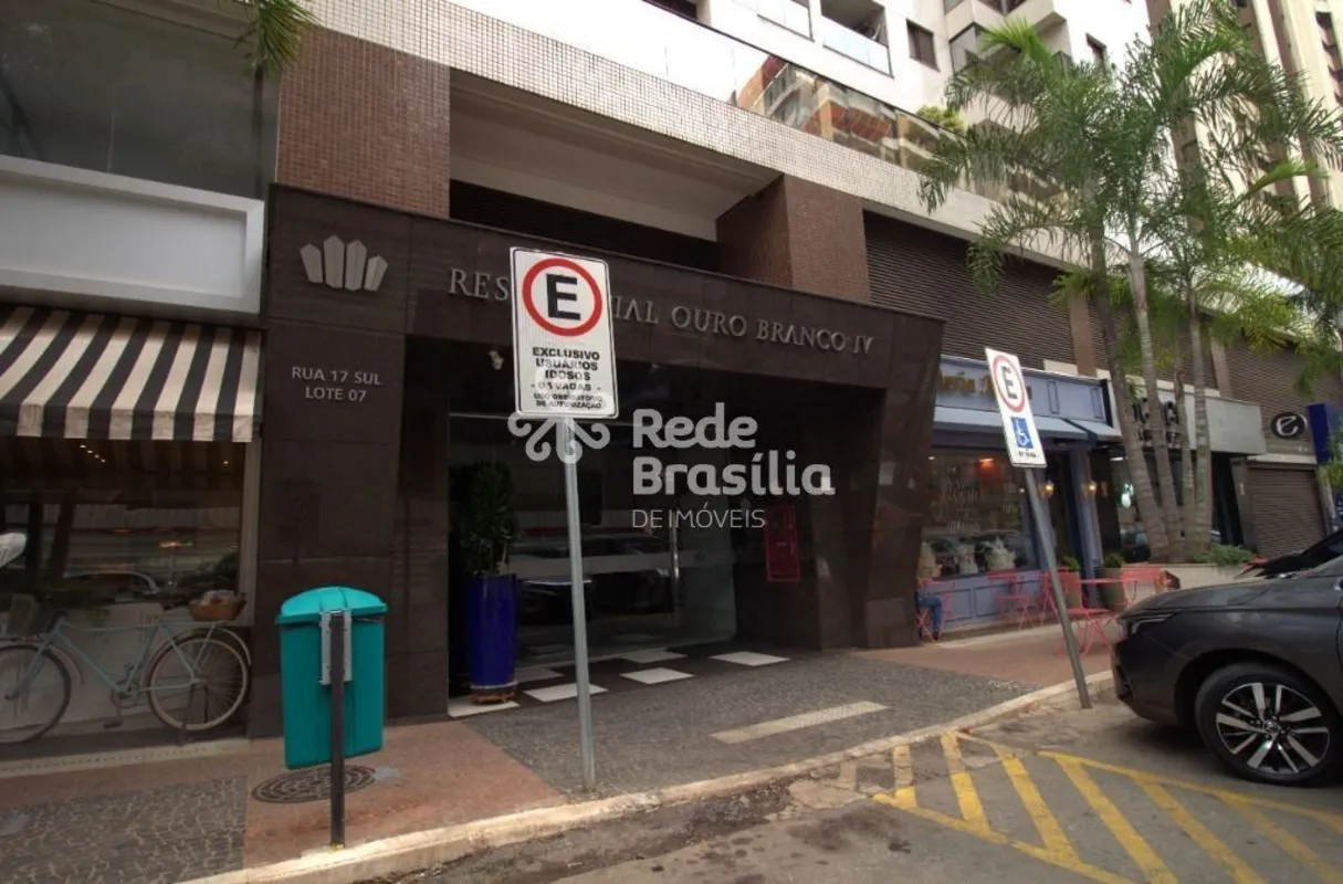 Rua 17 - Apartamento 1 quarto bem localizado - Res. Ouro Branco IV - Águas Clara...