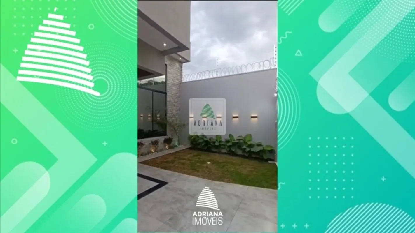 Moderna e confortável residência, com 129m² de Área construída, Banheiro Social ...
