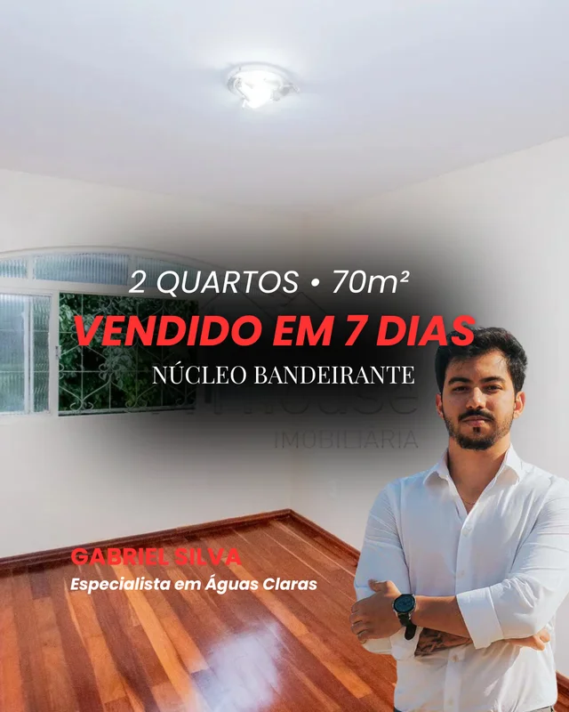 Apartamento de 2 quartos à venda no Núcleo bandeirante localizado na segunda ave...