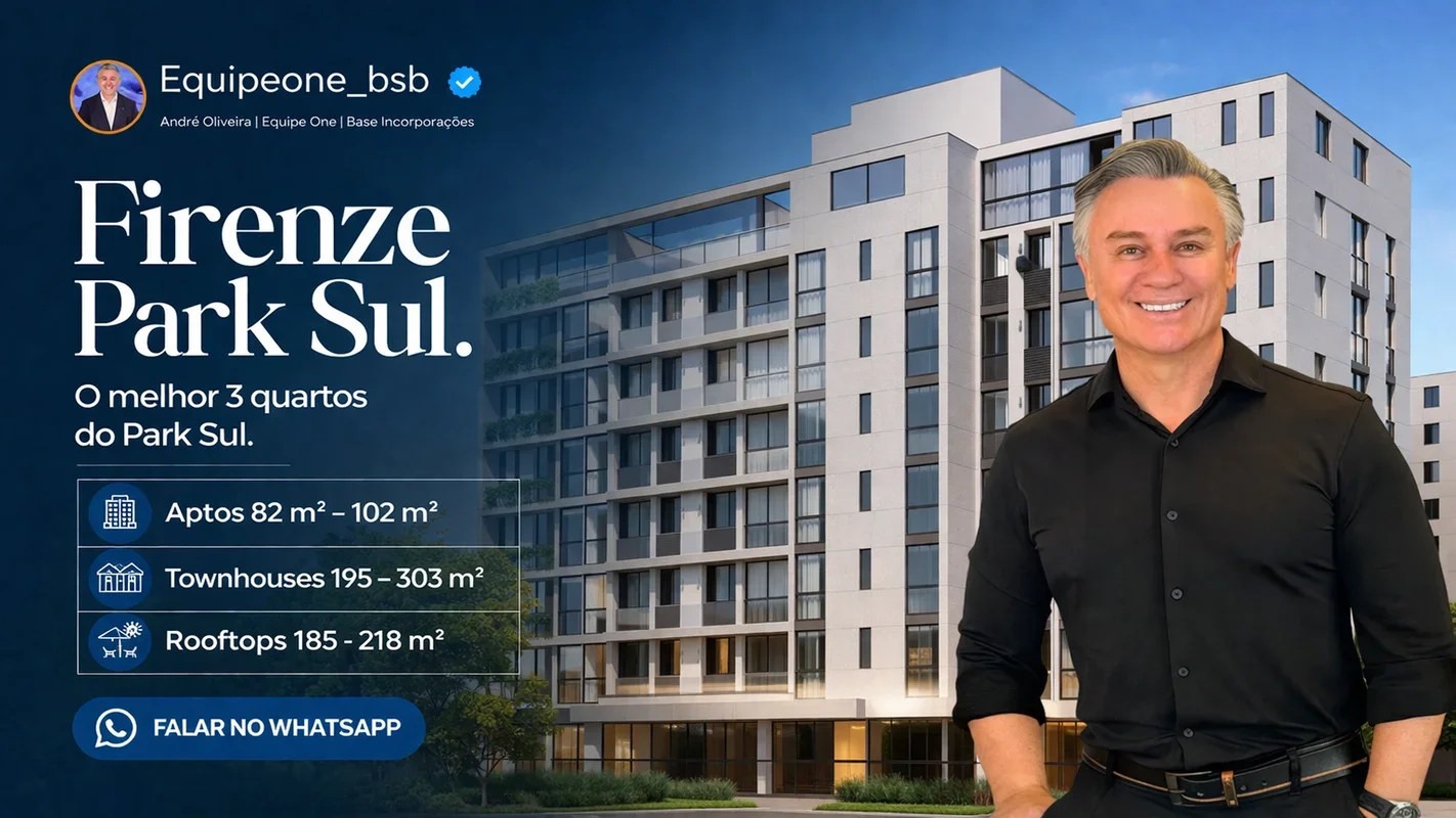 Apartamento à venda no Firenze no Park Sul – 3 quartos | Alto padrão no Park Sul...