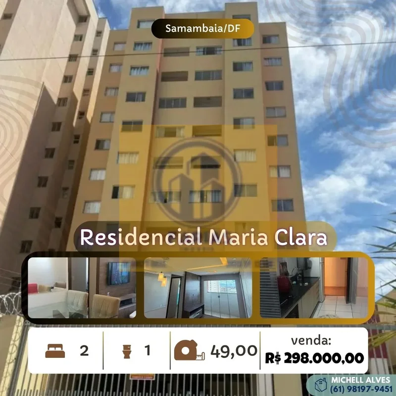 Residencial Maria Clara - SamambaiaApartamento com excelente custo x benefício.-...