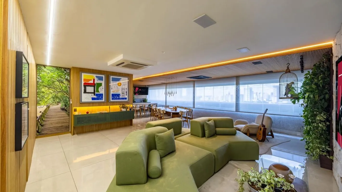 Apartamento decorado, mobiliado e pronto para morar no Reserva Parque Areião, à ...