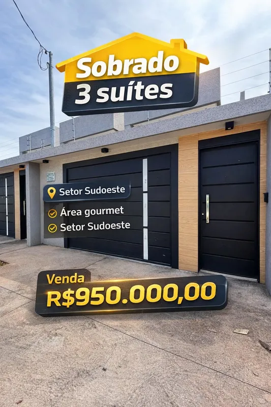 SOBRADOS A VENDA – SETOR SUDOESTE, GOIÂNIA?? Detalhes do imóvel:• 198 m² de terr...