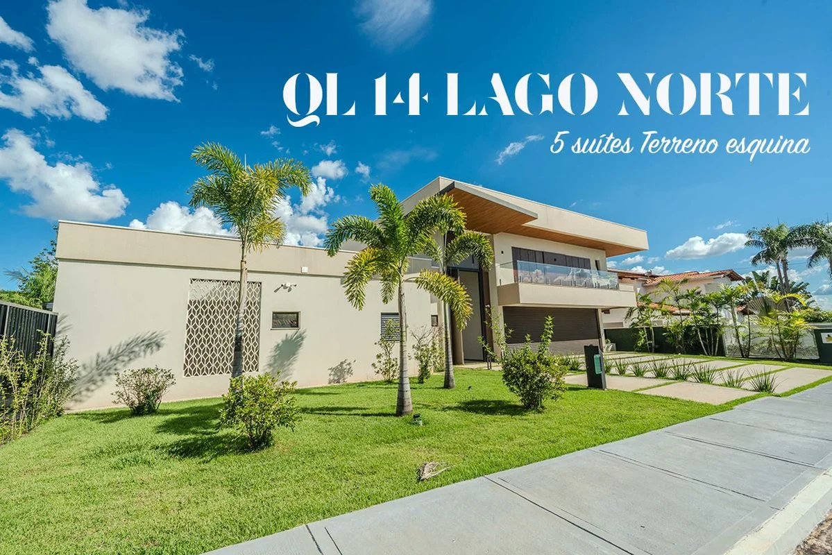 Apresentamos linda casa nova em terreno de esquina no Lago Norte.Casa nova final...
