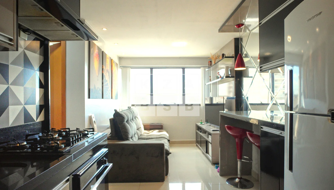 Apartamento de 2 quartos com vista livreCompacto e funciona 48m2 Cozinha com coo...