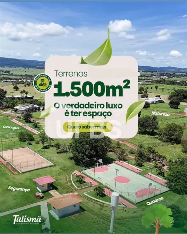 COD U-0031695 - Seu sítio em um condomínio exclusivo. Terreno com 1500M2, lazer ...