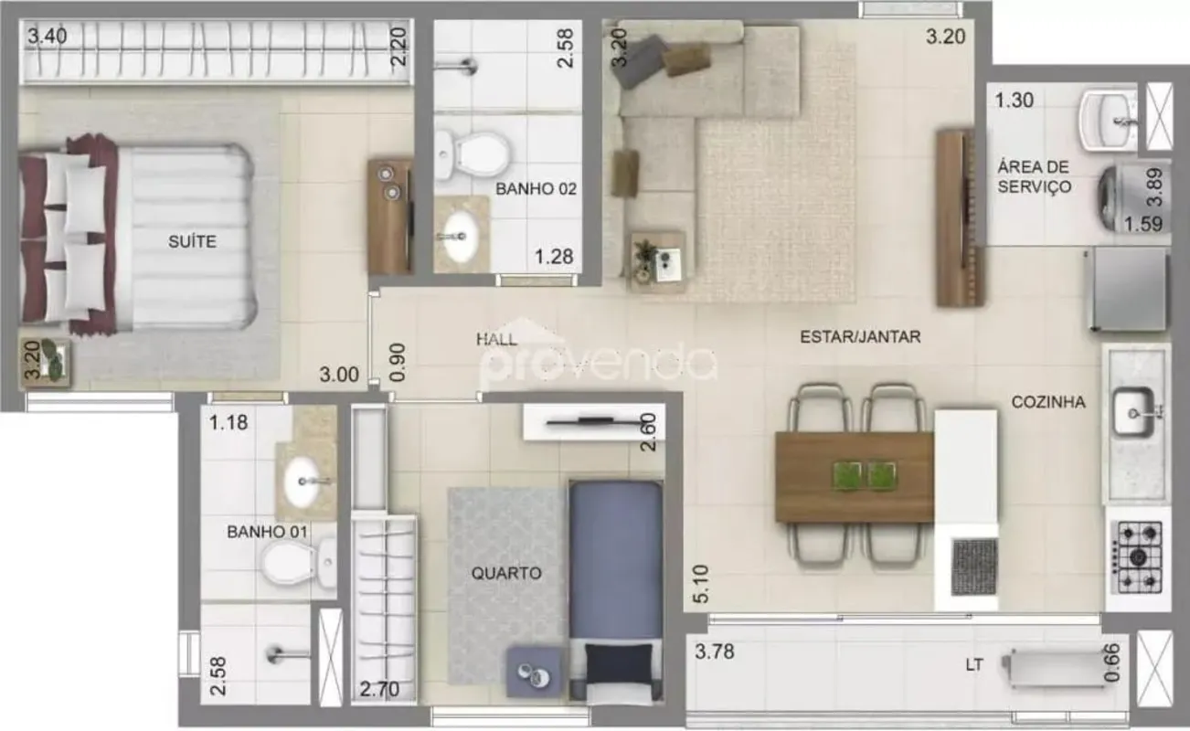 Se você procura um imóvel que combine conforto e praticidade, este apartamento d...