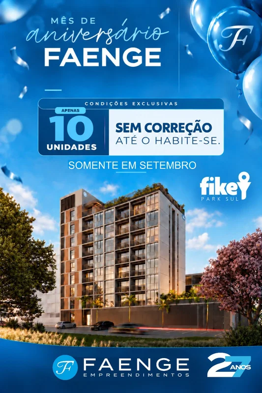 FIKEY PARK SULLançamento apartamentos 1 quarto e Studios Um empreendimento pensa...